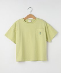 SHOO・LA・RUE(Kids) (シューラルーキッズ)/【110－140cm】ポケット刺繍Tシャツ/ライトイエロー（030）