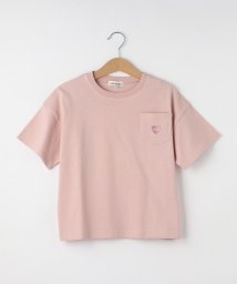 SHOO・LA・RUE(Kids) (シューラルーキッズ)/【110－140cm】ポケット刺繍Tシャツ/ライトピンク（070）