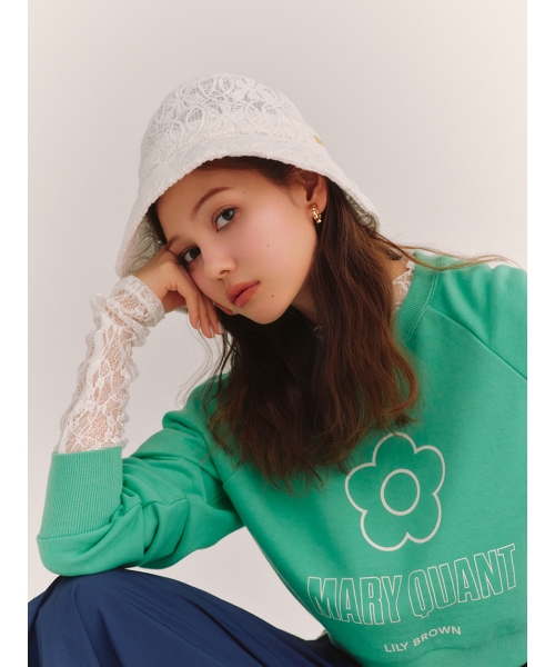 LILY BROWN×MARY QUANT】デイジークロップドスウェット
