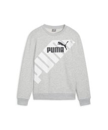 PUMA(プーマ)/キッズ ボーイズ プーマ パワー グラフィック クルー スウェット 120－160cm/LIGHTGRAYHEATHER