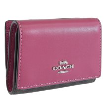 COACH/COACH コーチ MICRO WALLET マイクロ ウォレット シグネチャー 三つ折り 財布 レザー/505910918