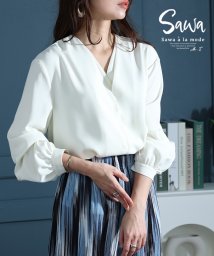 Sawa a la mode/レディース 大人 上品 重ね着風で魅せる1枚で様になるレイヤード風トップス/505910994