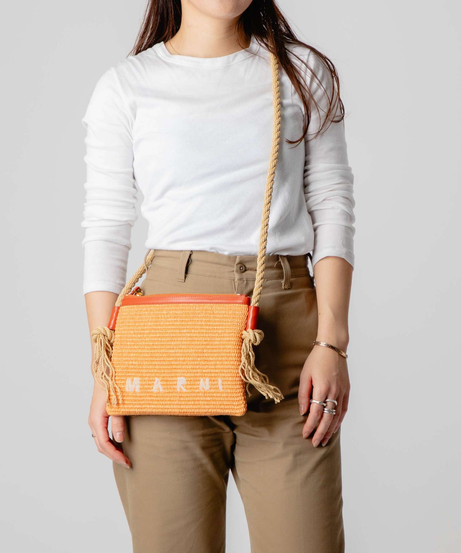 希少！！MARNI マルニ カゴバッグ ショルダーバッグ クロス