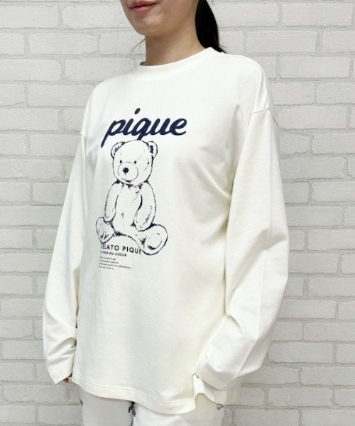 gelato pique(gelato pique)/【UNISEX】ワンポイントロンT/OWHT