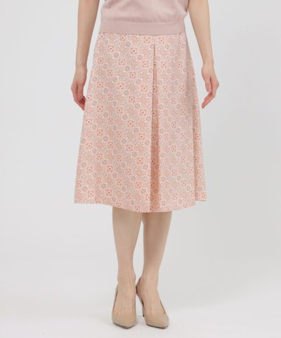 ダマスクローズプリント　スカート【ウォッシャブル】