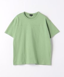 green label relaxing （Kids）(グリーンレーベルリラクシング（キッズ）)/【WEB限定】天竺 切り替え Tシャツ 140cm－160cm/LIME