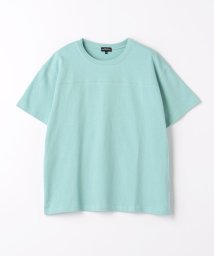 green label relaxing （Kids）(グリーンレーベルリラクシング（キッズ）)/【WEB限定】天竺 切り替え Tシャツ 140cm－160cm/TURQUOISE