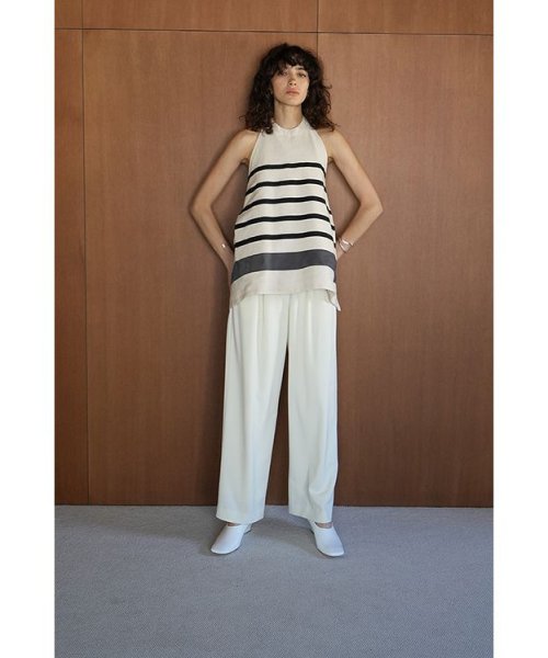 CLANE(クラネ)/BASIC TUCK PANTS/IVORY