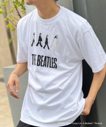 NOLLEY’S goodman(ノーリーズグッドマン)/【Good Rock Speed/グッドロックスピード】THE BEATLES  / abbey road / ビートルズ / プリントTシャツ/ホワイト