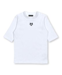 BeBe(ベベ)/テレコモックネックTシャツ(90~150cm)/ホワイト