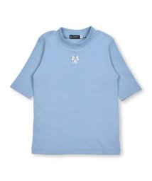 BeBe(ベベ)/テレコモックネックTシャツ(90~150cm)/ブルー