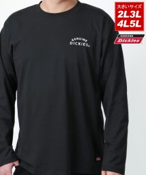 MARUKAWA(大きいサイズのマルカワ)/【Genuine Dickies】ディッキーズ 大きいサイズ 2L 3L 4L 5L バックプリント ロンT 長袖Tシャツ ロングスリーブ Tシャツ カットソー/ブラック