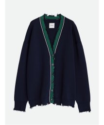 NOUNLESS(ナウンレス)/【セットアップ対応商品】GRUNGE TILDEN KNIT CARDIGAN/NAVY