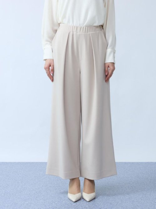 フロントタックワイドストレートパンツ
