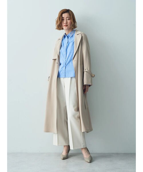 ロングトレンチコート 無し 有り