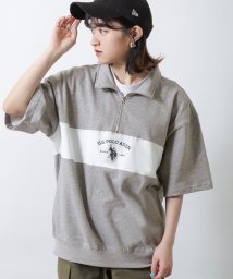 ZIP FIVE/U.S. POLO ASSN. ビッグシルエットハーフジップTシャツ/505912749