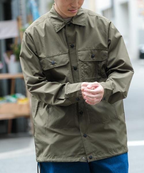 ITEMS URBANRESEARCH(アイテムズアーバンリサーチ（メンズ）)/TAION　Military Mackinaw Shirts Jacket/D.OLV