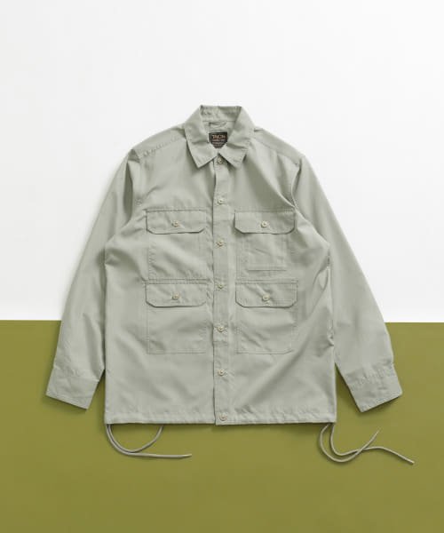 ITEMS URBANRESEARCH(アイテムズアーバンリサーチ（メンズ）)/TAION　Military Mackinaw Shirts Jacket/D.SAGEGRN