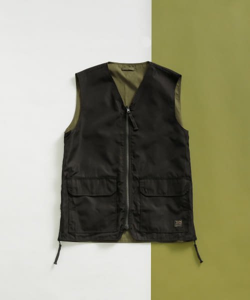ITEMS URBANRESEARCH(アイテムズアーバンリサーチ（メンズ）)/TAION　Military Reversible Vest/BLK