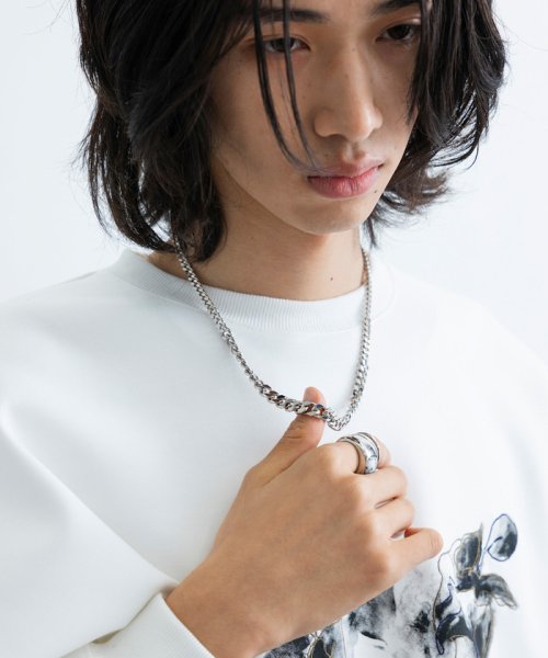 JUNRed(ジュンレッド)/ital. from JUNRed / moon chain necklace/シルバー（93）