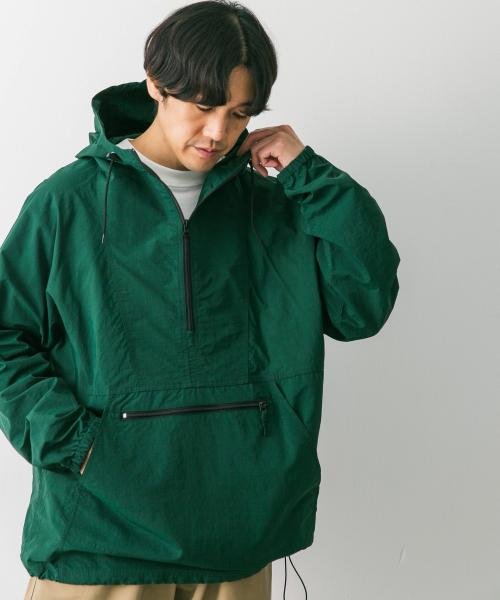 URBAN RESEARCH DOORS(アーバンリサーチドアーズ)/URDアノラックパーカー/GREEN