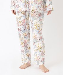  LAURA ASHLEY(ローラアシュレイ)/【GIFTにおすすめ】メーガン柄 ダブルガーゼ ルームパンツ/イエロー（132）