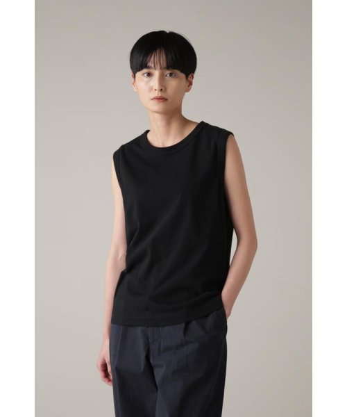 MHL.(エムエイチエル)/GARMENT DYE BASIC JERSEY/BLACK