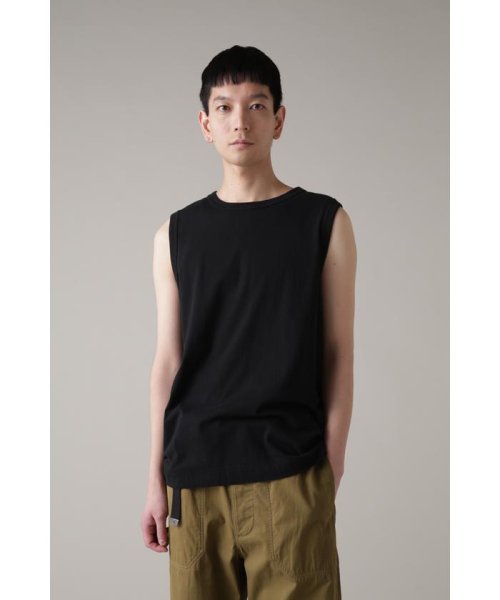 MHL.(エムエイチエル)/GARMENT DYE BASIC JERSEY/BLACK