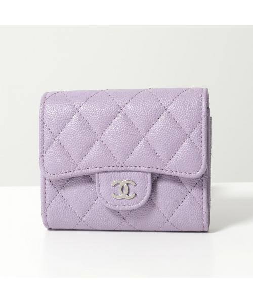 CHANEL 二つ折り財布 AP0229 MATELASSE マトラッセ