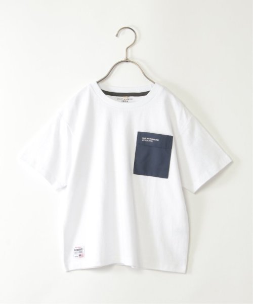 ikka kids(イッカ　キッズ)/異素材ポケット付きTシャツ（120〜160cm）/オフホワイト