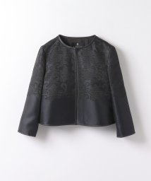 LANVIN COLLECTION(ランバンコレクション（レディス）)/スリーローズジャカードジャケット/ブルー