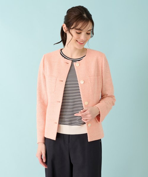 ノーカラージャケット 