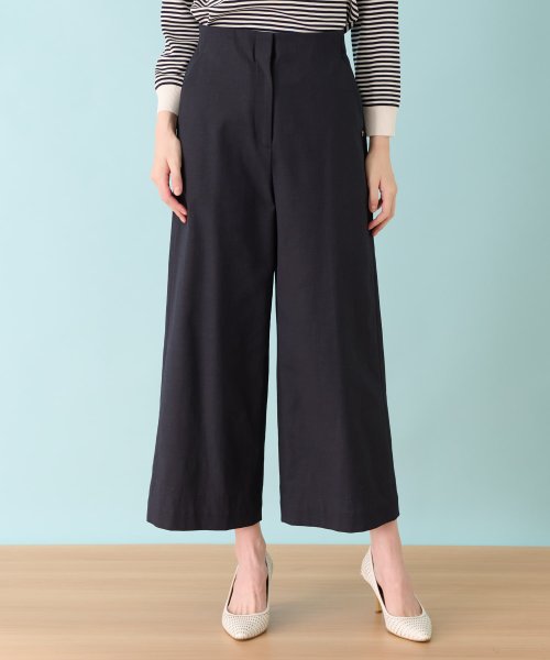 ワイドクロップドパンツ 