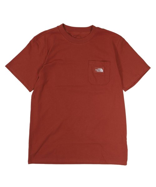 THE NORTH FACE(ザノースフェイス)/ ノースフェイス THE NORTH FACE Tシャツ 半袖 メンズ ポケット 無地 M SS HERITAGE PATCH POCKET TEE ブルー グ/ブロンズ