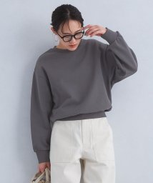 green label relaxing(グリーンレーベルリラクシング)/裏毛 バックスリット プルオーバー スウェット/DK.GRAY