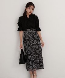 PROPORTION BODY DRESSING(プロポーション　ボディドレッシング)/フラワーオーガン刺繍タイトスカート/ブラック