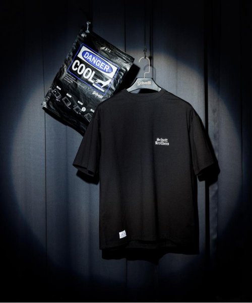 Schott(ショット)/OVERSIZE T－SHIRT/オーバーサイズ Tシャツ/ブラック1