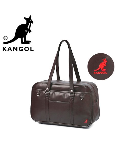 カンゴール スクールバッグ 合皮 女子 中学生 女子高生 黒 茶色 ブラック ブラウン A4 KANGOL 250－1010
