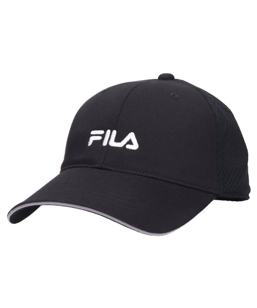 FILA（Hat）(フィラ（ボウシ）)/FLM TC×L ME STRETCH FIT CAP/ブラック