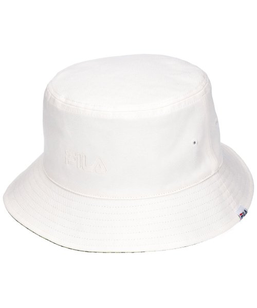 FILA（Hat）(フィラ（ボウシ）)/FLW REV BUCKETHAT/ホワイト