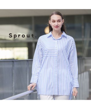 Liliane Burty/【Sprout.】トルコ製素材　あきはストライプブラウス/505915750