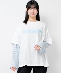 RiCO SUCRE/フェイクレイヤードボーダーロングTシャツ/505915819