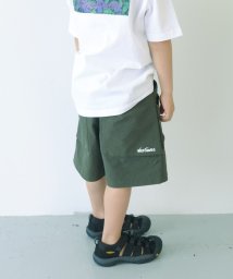 green label relaxing （Kids）(グリーンレーベルリラクシング（キッズ）)/【別注】＜WILD THINGS＞ギャザーリング ショートパンツ 110－130cm/DK.GREEN