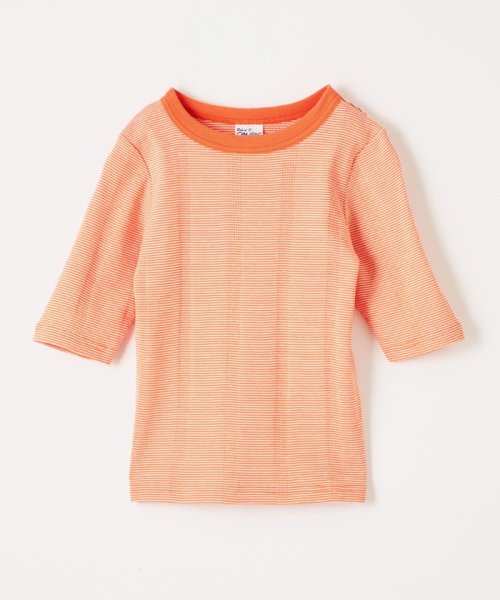 green label relaxing （Kids）(グリーンレーベルリラクシング（キッズ）)/【別注】＜Robert P. Miller＞5分袖 Tシャツ 140－150cm/ORANGE