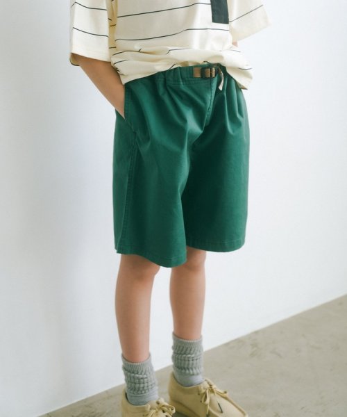 green label relaxing （Kids）(グリーンレーベルリラクシング（キッズ）)/【別注】＜GRAMICCI＞カラーショートパンツ 140－160cm/DK.GREEN