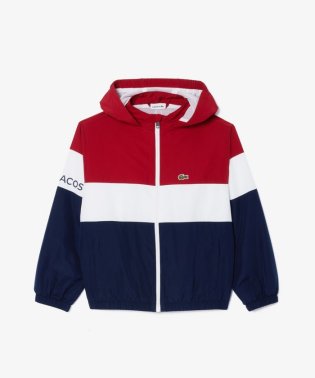 LACOSTE KIDS/BOYS カラーブロック撥水フードジャケット/505236655