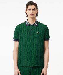 LACOSTE Mens(ラコステ　メンズ)/モノグラムジャカード半袖ポロシャツ/グリーン