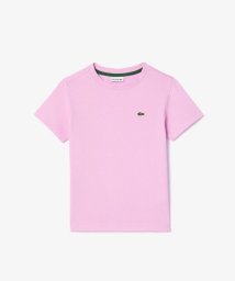 LACOSTE KIDS(ラコステ　キッズ)/JUNIORベーシックワニロゴパッチTシャツ/ピンク