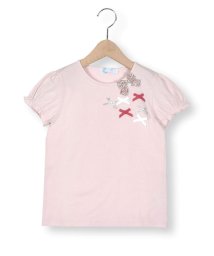 Tartine et Chocolat/リバティ柄リボン付きソフトベア天竺半袖Tシャツ(90~140cm)/505909930