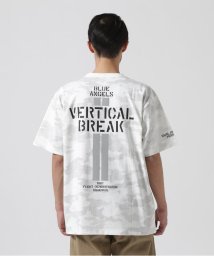 AVIREX(AVIREX)/CAMO STENCIL T－SHIRT VERTICAL BREAK / カモ ステンシル Tシャツ バーティカル ブレイク / /ホワイトカモ34